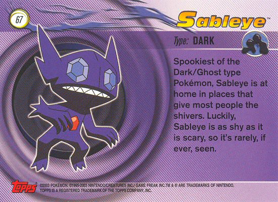 Sableye Rückseite