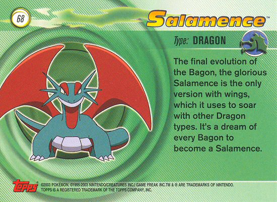 Salamence Rückseite