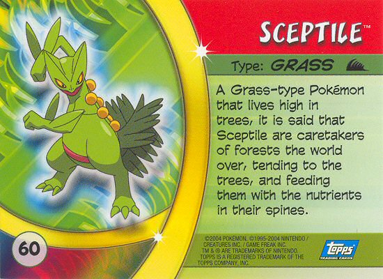 Sceptile Rückseite