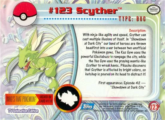 Scyther Rückseite