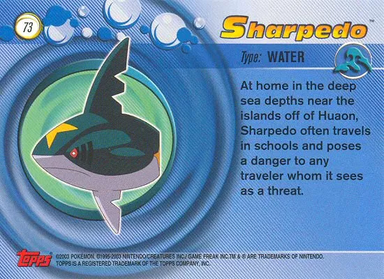 Sharpedo Rückseite