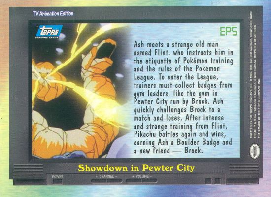Showdown in Pewter City Rückseite