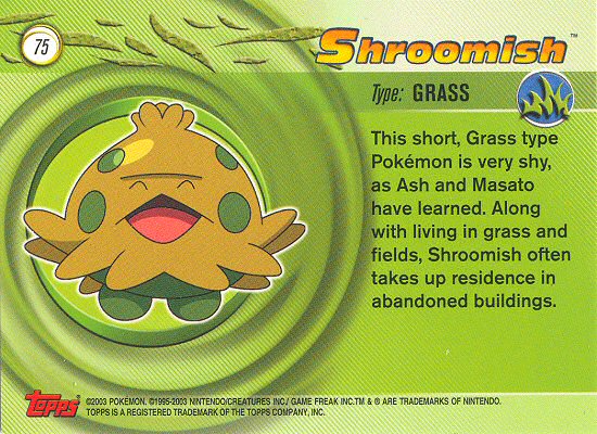 Shroomish Rückseite