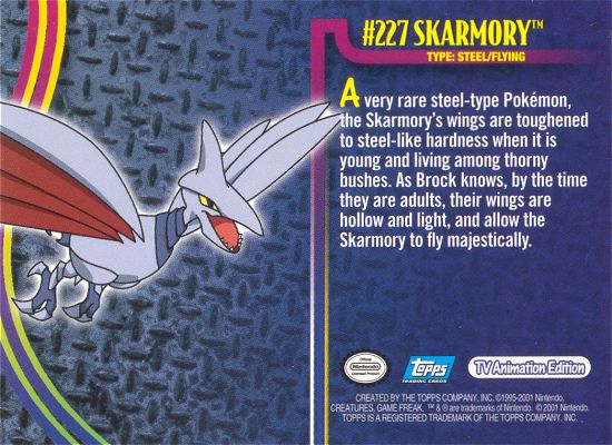 Skarmory Rückseite