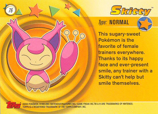 Skitty Rückseite