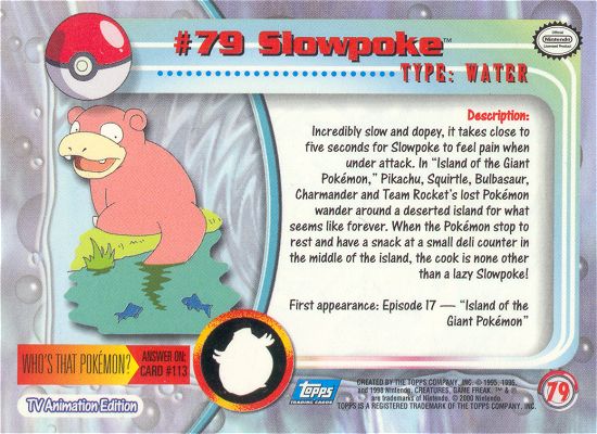 Slowpoke Rückseite