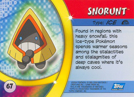 Snorunt Rückseite