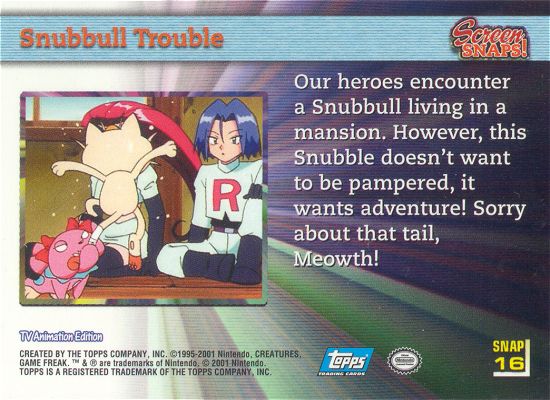 Snubbull Trouble Rückseite