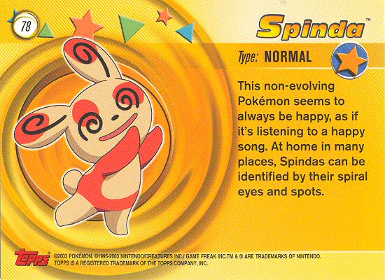 Spinda Rückseite