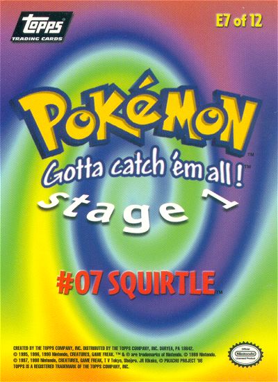 Squirtle Rückseite