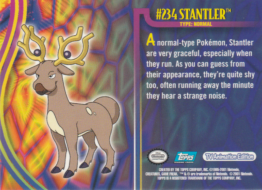 Stantler Rückseite