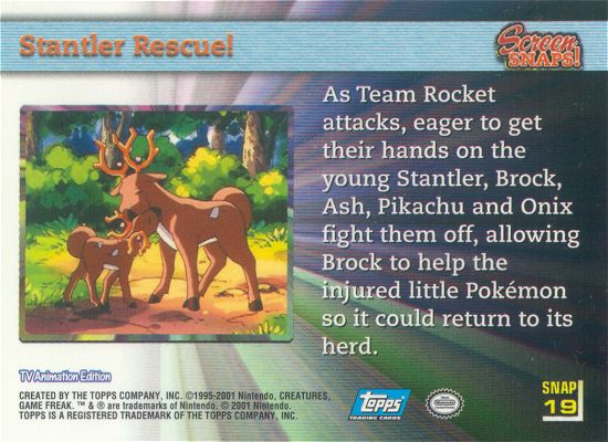 Stantler Rescue! Rückseite
