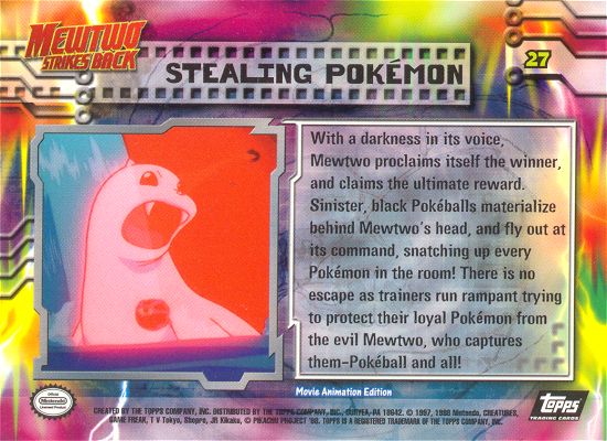 Stealing Pokemon Rückseite