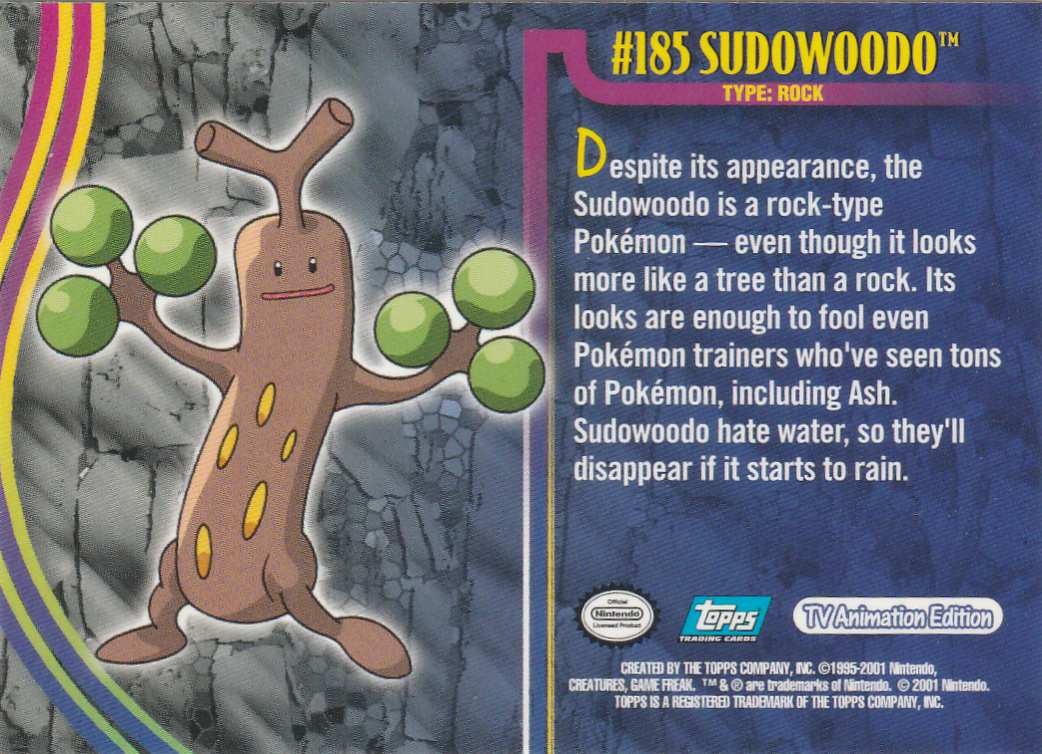 Sudowoodo Rückseite