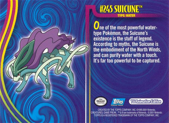 Suicune Rückseite