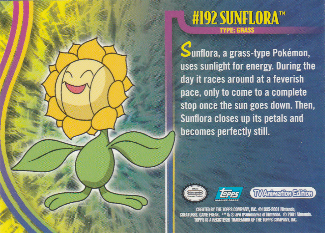 Sunflora Rückseite