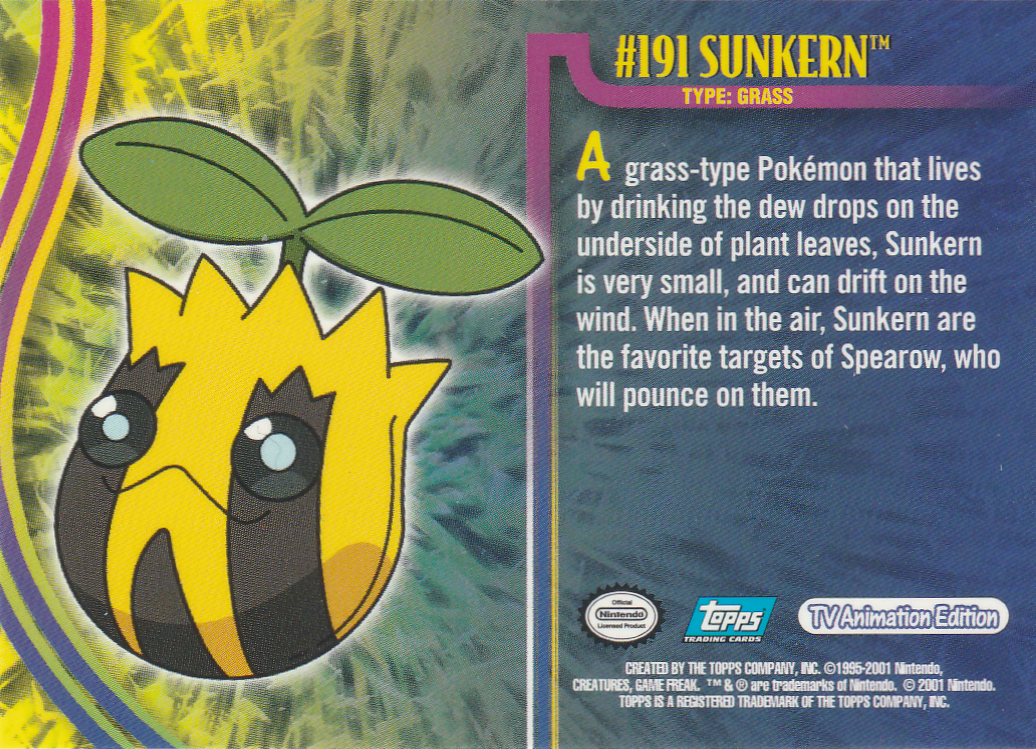 Sunkern Rückseite
