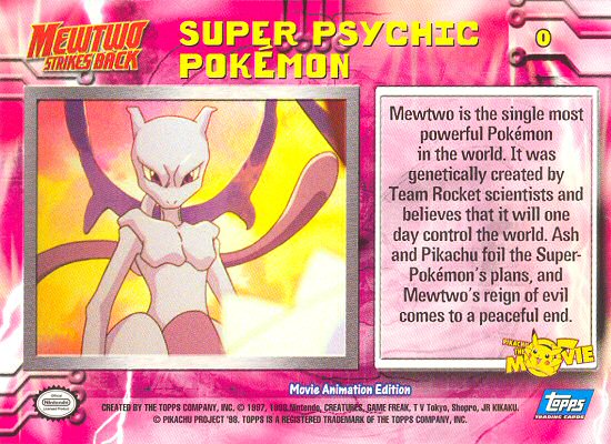 Super Psychic Pokemon Rückseite