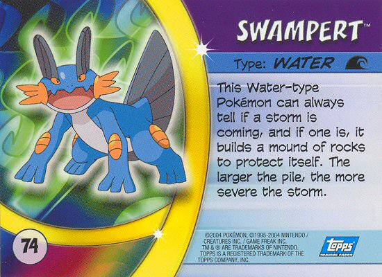 Swampert Rückseite