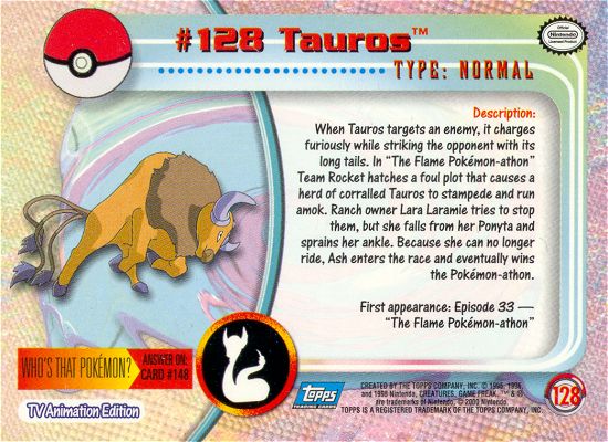 Tauros Rückseite