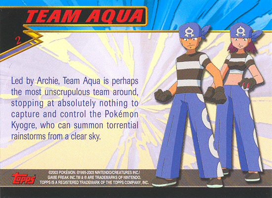 Team Aqua Rückseite