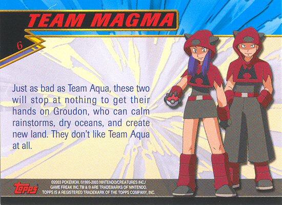 Team Magma Rückseite