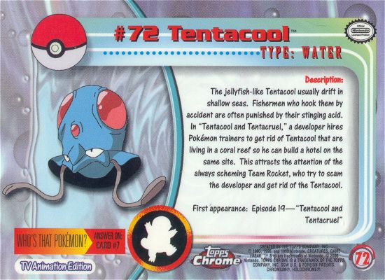 Tentacool Rückseite
