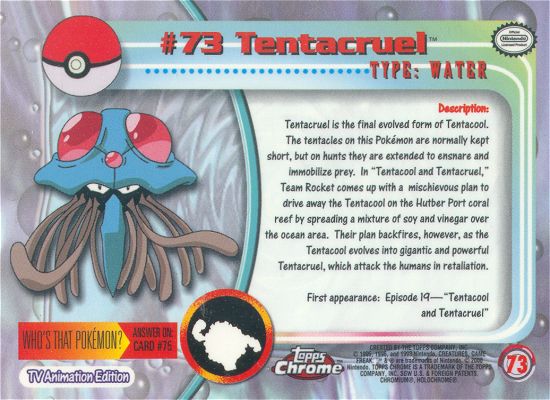 Tentacruel Rückseite