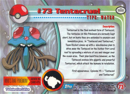 Tentacruel Rückseite