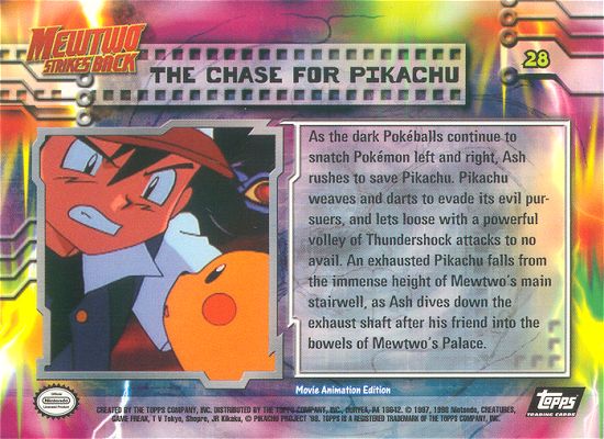 The Chase for Pikachu Rückseite