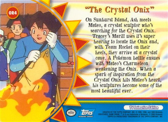 The Crystal Onix Rückseite