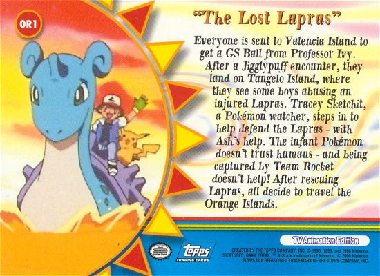 The Lost Lapras Rückseite