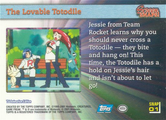 The Lovable Totodile Rückseite