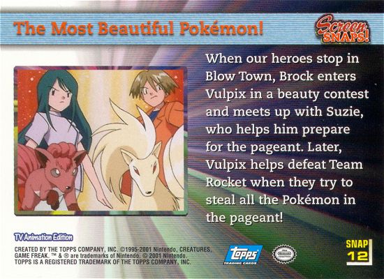 The Most Beautiful Pokemon! Rückseite