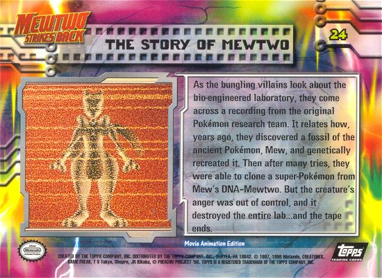 The Story of Mewtwo Rückseite