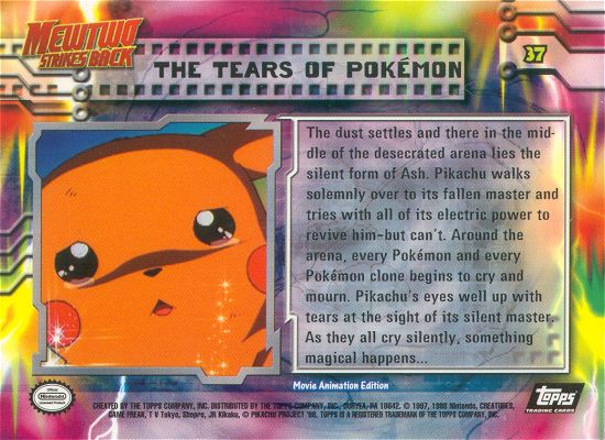 The Tears of Pokemon Rückseite
