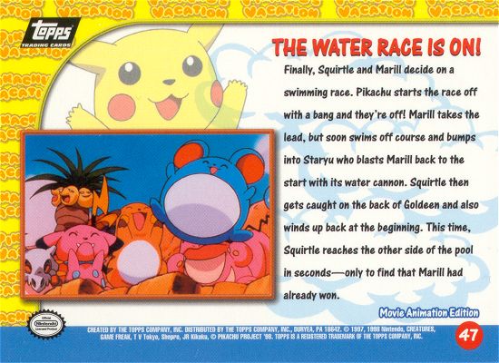 The Water Race is on! Rückseite