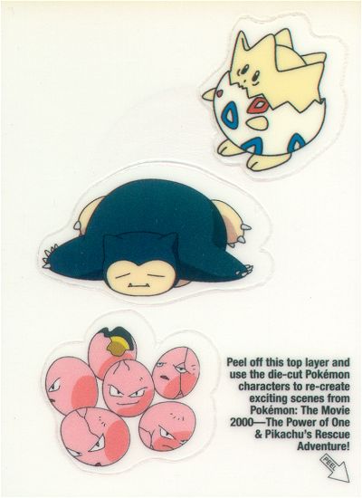 Togepi, Snorlax and Exeggcute Rückseite