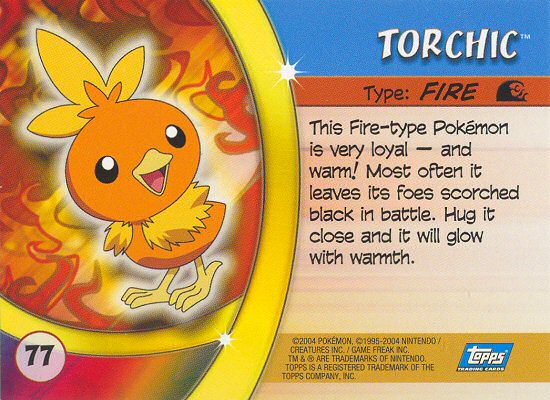 Torchic Rückseite