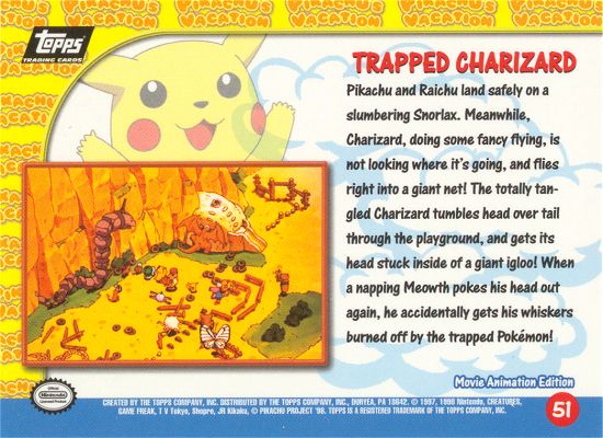 Trapped Charizard Rückseite