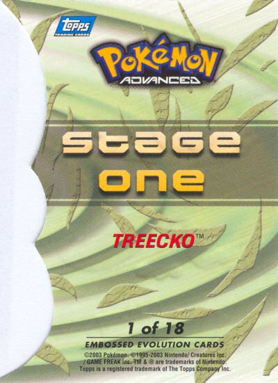 Treecko Rückseite