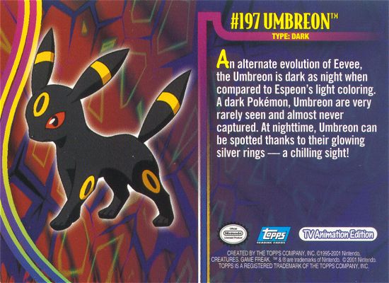 Umbreon Rückseite