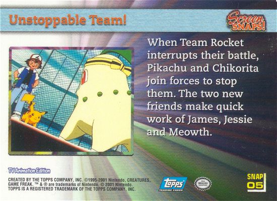 Unstoppable Team! Rückseite