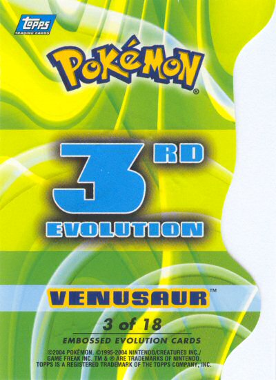 Venusaur Rückseite