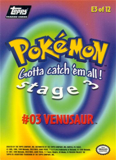 Venusaur Rückseite