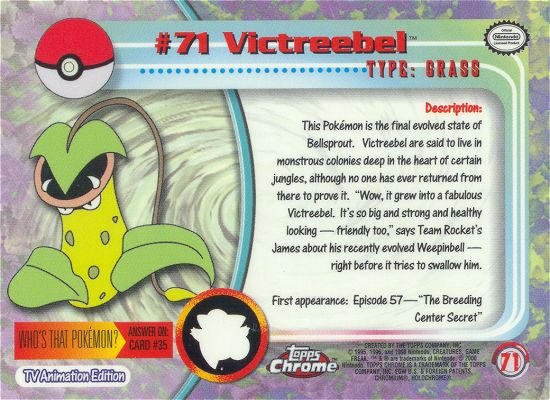 Victreebel Rückseite