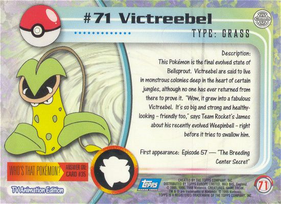 Victreebel Rückseite
