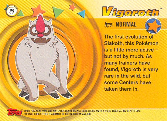 Vigoroth Rückseite