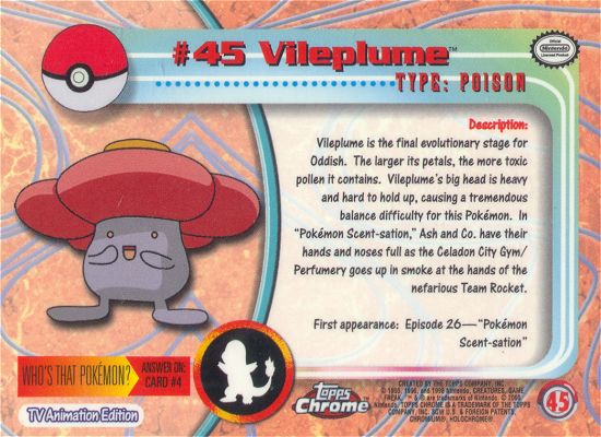 Vileplume Rückseite