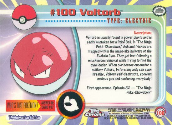 Voltorb Rückseite